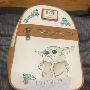 Loungefly NWOT Baby Yoda backpack
